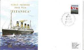 Titanica wórld premiere imax film FDC. 24/10/92 Hull Canada póstmark.