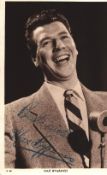 Max Bygraves signed 6x4inch black and white postcard.