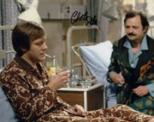 Only When I Laugh 1980's TV comedy series colour 8x10 photo signed by actor Christopher Strauli