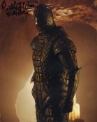 Doctor Who story 'Empress of Mars' colour 8x10 photo signed by actor Richard Ashton as 'Friday'