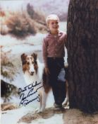 Lassie, legendary original 1960's TV series, colour 8x10 photo signed by Tim Provost as 'Timmy.