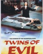 Twins of Evil hammer horror movie colour 8x10 photo signed by actress Judy Matheson