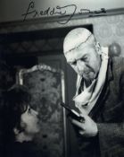 Frankenstein Must Die hammer horror movie B&W 8x10 photo signed by the late Freddie Jones