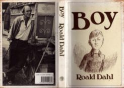 Roald Dahl signed Boy hardback book.