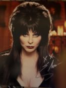 Elvira Mistress of the Dark colour 14x11 inch horror actress Elvira signed photo