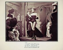 The Avengers 1960's TV series B&W 8x10 photo signed by the late Peter Wyngarde, rare signed photo