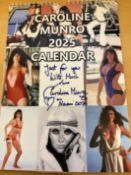 James Bond 007 Caroline Munro signed 2025 Calendar, signed by 13 times by Caroline Munro to the