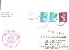 Paquebot cover.