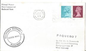 Paquebot cover. Victoria dock postmark.