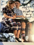 Forrest Gump - 14x11 inch colour photo signed by Hanna R. Hall (Young Jenny) and Michael Conner