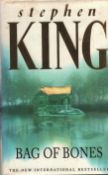 Stephen King signed Bag of Bones hardback book.