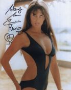 007 James Bond movie actress Caroline Munro signed very sexy colour 8x10 photo