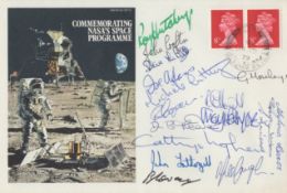 NASA Space Program cover signed by 17 people who we cannot identify, some research could yield