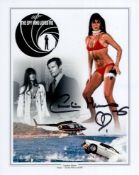 007 James Bond movie The Spy Who Loved Me colour 8x10 montage photo dedicated to and signed by