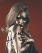 007 James Bond movie Goldfinger colour 8x10 photo signed by golden girl Shirley Eaton