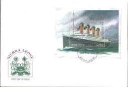 Sierra Leone Titanic FDC. 25/8/1998 FDI postmark.