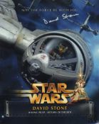 Star Wars Return of the Jedi colour 8x10 photo signed by rebel B-Wing pilot actor David Stone