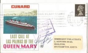 John James signed Cunard Queen Mary FDC.