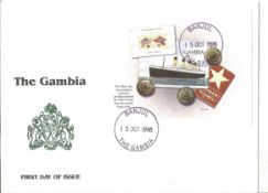 Gambia Titanic FDC. 15/10/1998 Banjul postmark.