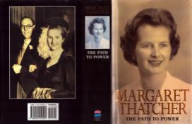 Margaret Thatcher signed The Path to power hardback book.