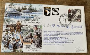 Army Communications 14 JS(AC)94 German Offensive in the Ardennes 16 Dec 1944 cover signed Flt Lt M