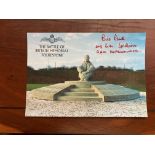 Battle of Britain Memorial Postcard signed Bill Read 603 sqn Spitfires RAF Hornchurch 1940 WW2 BoB