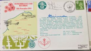 RAF (RD)8 David Timmis and Sqn Ldr T Finneron signed Remembrance Day Records 11 Nov 1985 RAF FDC.