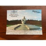 Battle of Britain Memorial Postcard signed Sgt RF Sellers 46 + 111 sqn 1940 WW2 BoB Postcard Capel