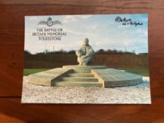 Battle of Britain Memorial Postcard signed Sgt RF Sellers 46 + 111 sqn 1940 WW2 BoB Postcard Capel