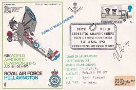 Aerobatics World Champion Igor Egorov signed cover RAF Hullavington 1970. SC14 RAF Hullavington