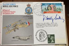 ACM D. Crowley-Milling Battle of Britain pilot WW2 signed 6 sqn flown RAF cover Who flew in 242
