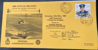 RAF Air Sea Rescue Helicopter Sqn signed Bill Arathoon, Greg Harris, John Williamson and Dick Amos