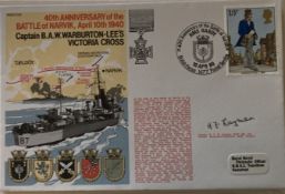 Royal Navy WW2 Capt H.F. Layman DSO HMS Hotspur signed RNSC(2)25 40th ann of the Battle of Narvik