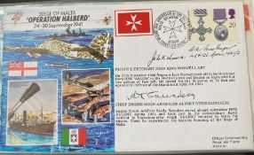 WW2 Navy Flt Lt John King Norwell, Albert Denis Saunders and A.W. MacGregor 46+126 sqns signed JS/