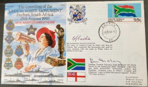 WW2 Royal Navy Barbara Siedle Martin and Sam Morley HMS Verdun + HMS Redoubt signed RNSC(6)15 50th