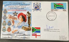 WW2 Royal Navy Capt (San) Arne G Soderlund signed RNSC(6)15 50th ann VJ Day The Unveiling of the