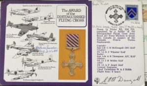 WW2 RAF Sqn Ldr Lewis Brandon, C McDougall and Jack Rose 32 sqn signed Appointment of the