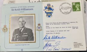RAF Sir Keith Williamson and Herbert E Green 141 sqn signed Marshall of the RAF Sir Keith Williamson