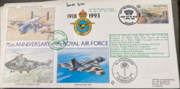 RAF WW2 Air Vice-Marshall A.D. Dick signed RAF(75)24 75th ann of the RAF 30 sqn 1 Apr 1993 RAF