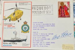 RAF Sqn Ldr H T Elliott signed disbandment of 1107 Marine Craft Unit 31 Oct 1972 RAF Newhaven RAF