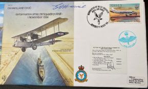 RAF B11 Grp Capt G.R. Howie DSO signed Reformation of 216 sqn RAF 1 Nov 1984 - DeHavilland DH10