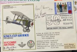 Battle of Britain pilots Avis J Hearn, Bill Hodds 25 sqn and Alan W Gear 32 Sqn signed 50th ann of