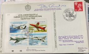 RAF Air Marshall Sir John Curtis KCB KBE signed 40th ann of Farnborough International Sept 1988