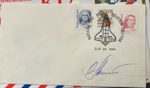 Cosmonaut O.Y. Atkov signed envelope PM Nassau Bay Sep 12 1993. Good condition. We combine postage