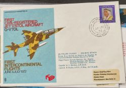 RAF Unsigned First Civil-Registered Jet V/Stol Aircraft and First Intercontinental Flights June July