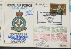RAF Sealand Flt Lt GD Wightmann, Flt Off BG Moss and Fg Off WJ Hurst signed 30 years in