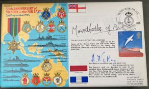 WW2 Royal Navy Countess Mountbatten of Burma and Lt Cdr A.M. Tritton DSC + 2 Bars signed RNSC(6)16