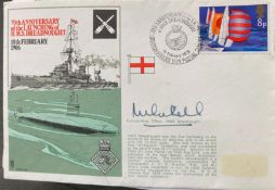 Royal Navy Commanding Office Mitchell of HMS Dreadnought signed 70th ann of the Launching of HMS