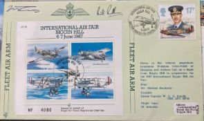 RAF Michael Dunkerly and WSO Bill Randle signed International Air Fair Biggin Hill 6/7 June 1987 RAF