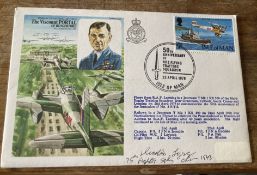 Marshal of the RAF Viscount Portal of Hungerford 50th anniv of no3 Flying Training Sqn 22 Apr 1978